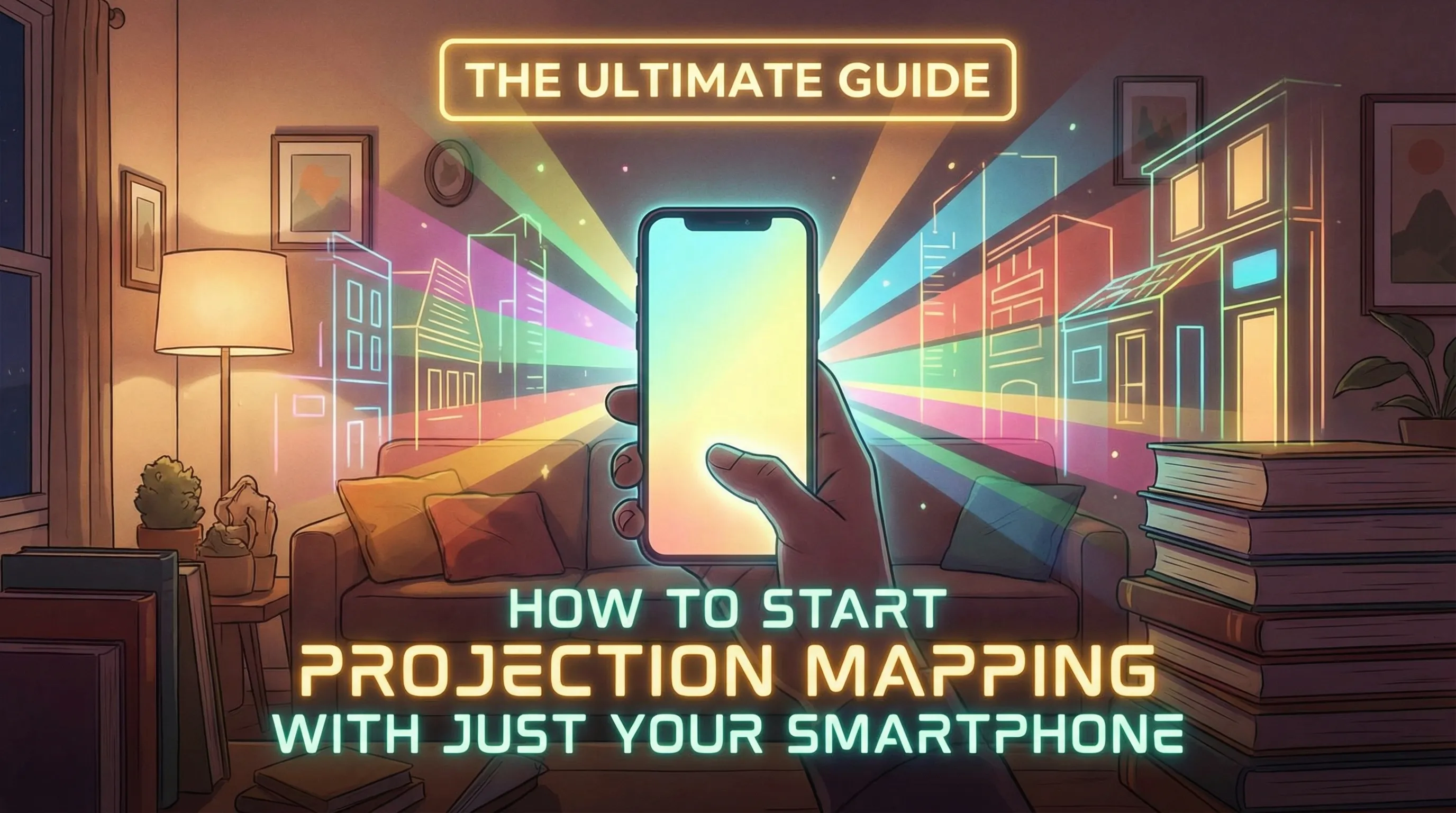 Projection mapping with a smartphone using SurfaBeam Pro